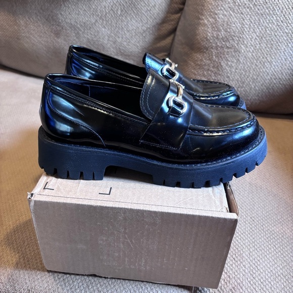 Steve Madden Women's Lando Loafer, Black,       9 1/2 - Picture 5 of 6